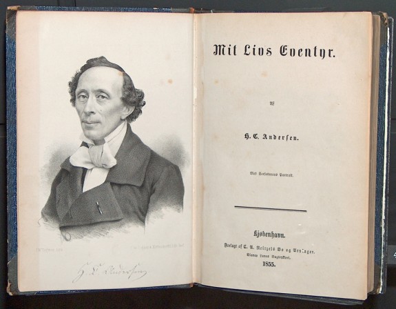 H.C. Andersens første danske selvbiografi "Mi Livs Eventyr" 1855