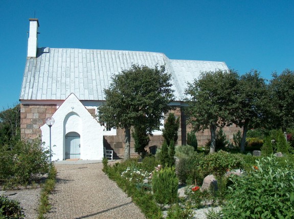 Gørding Kirke Ringkøbing Provsti Ribe Stift.     Foto : Lars Bjørnsten 21. juli 2003