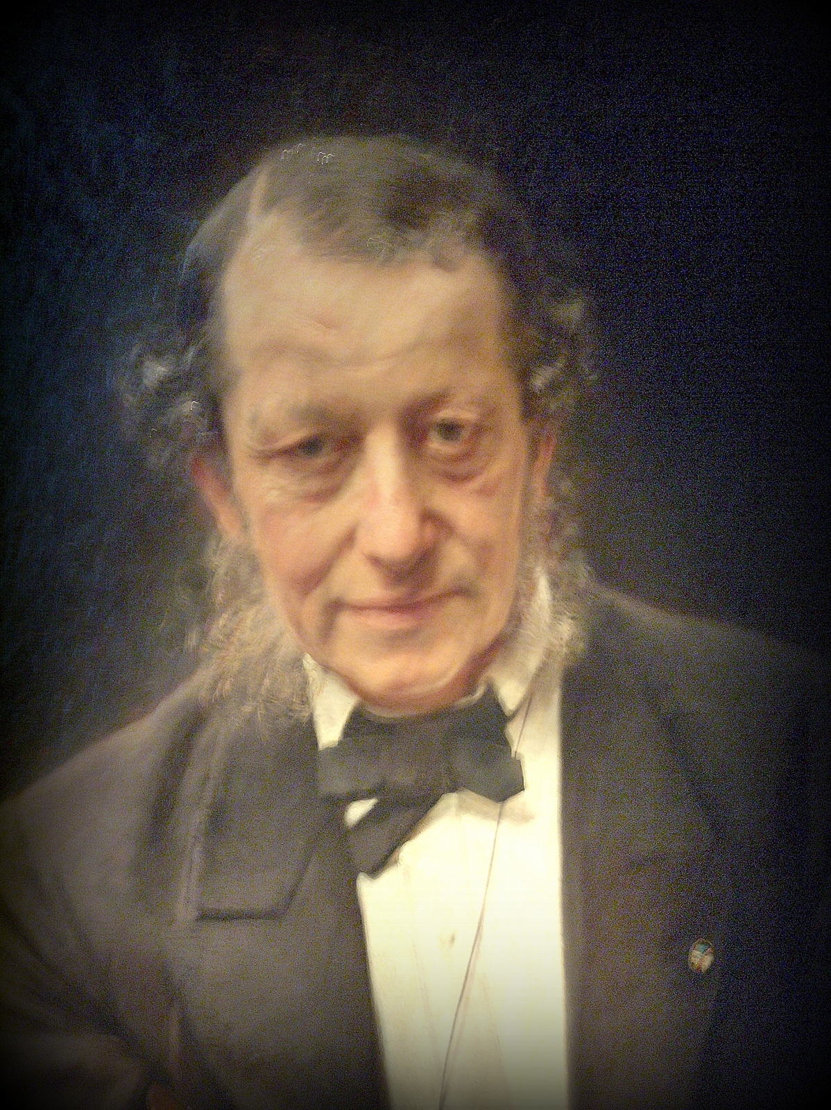 Udsnit af maleri af Moritz G. Melchior (1816-1884). Malet af Bertha Wegmann 1880 -1884.