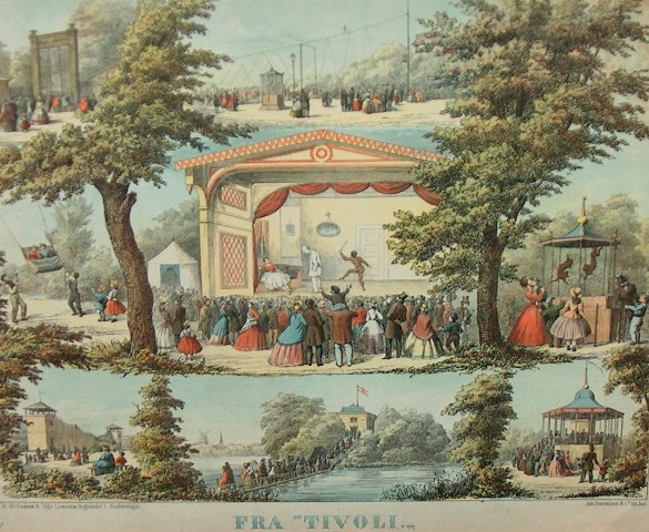 Tivoli København 1870. Foto Lars Bjørnsten Odense