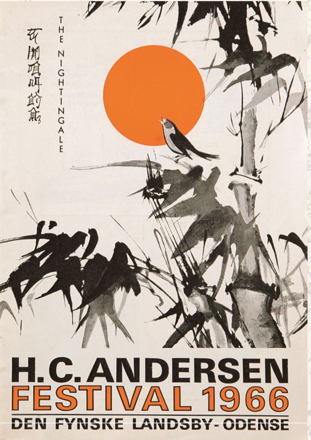 Plakat 1966 "Nattergalen" H.C. Festspil i Odense H.C. Information
